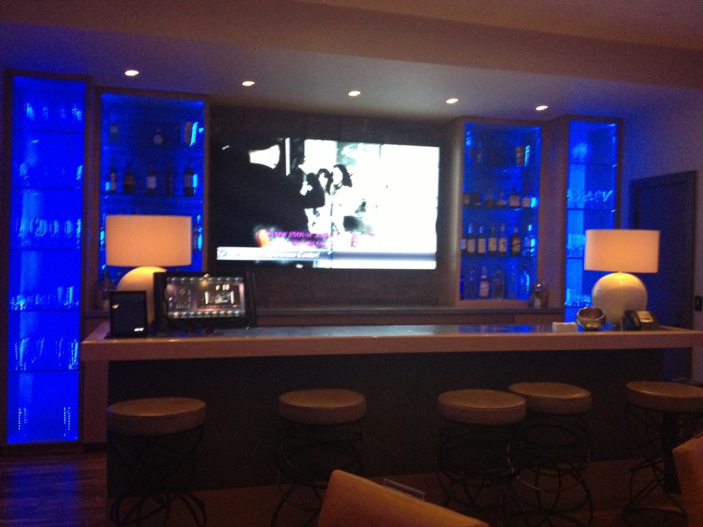 Bar area at the Experience Center.