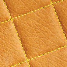 Quilted leather wall panels from Spinneybeck.