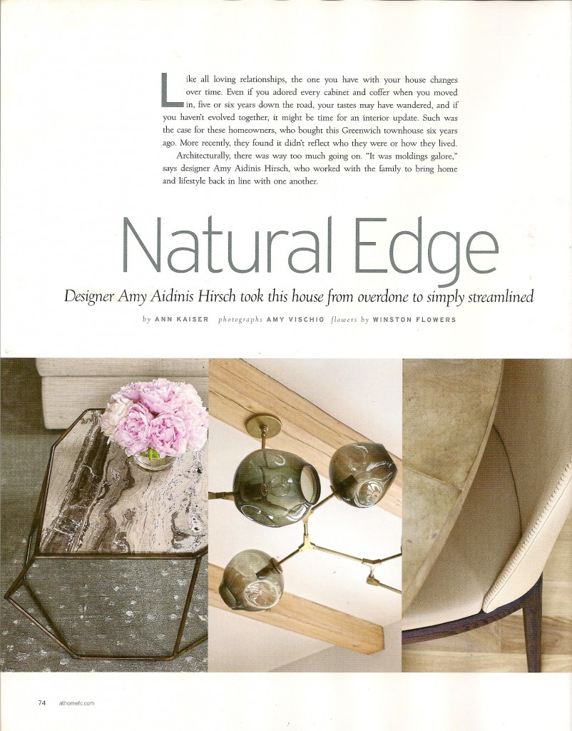Natural Edge Amy Hirsch At Home Magazine