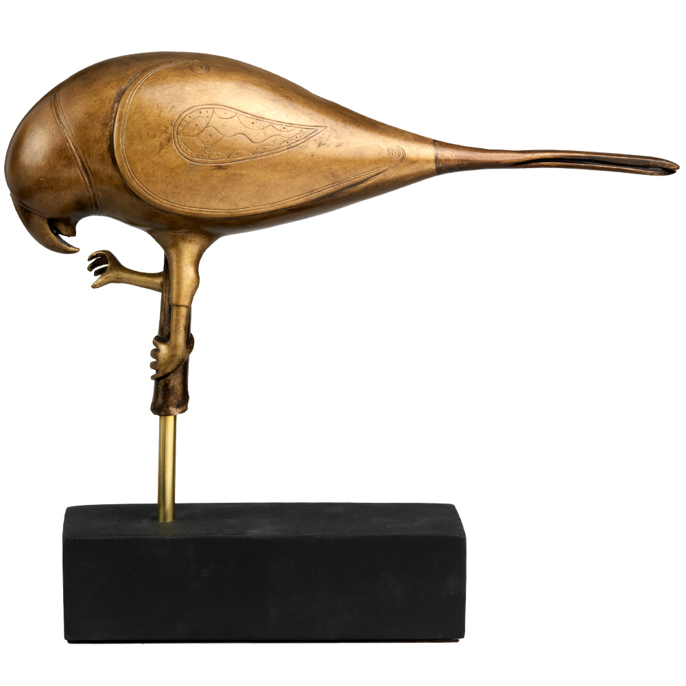 Parrot Figure based on a brass Indian sculpture.
