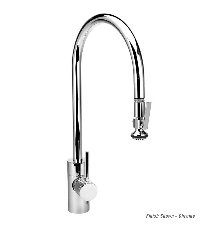 waterstone contemporary extended reach pull down faucet