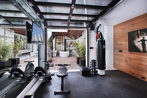 A great home gym.  Image via Zillow.